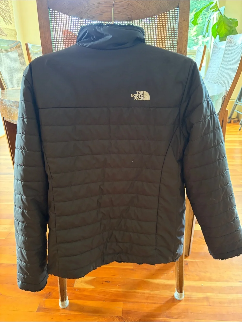 The North Face Reversible Black Quilted Girl’s Puffer Jacket